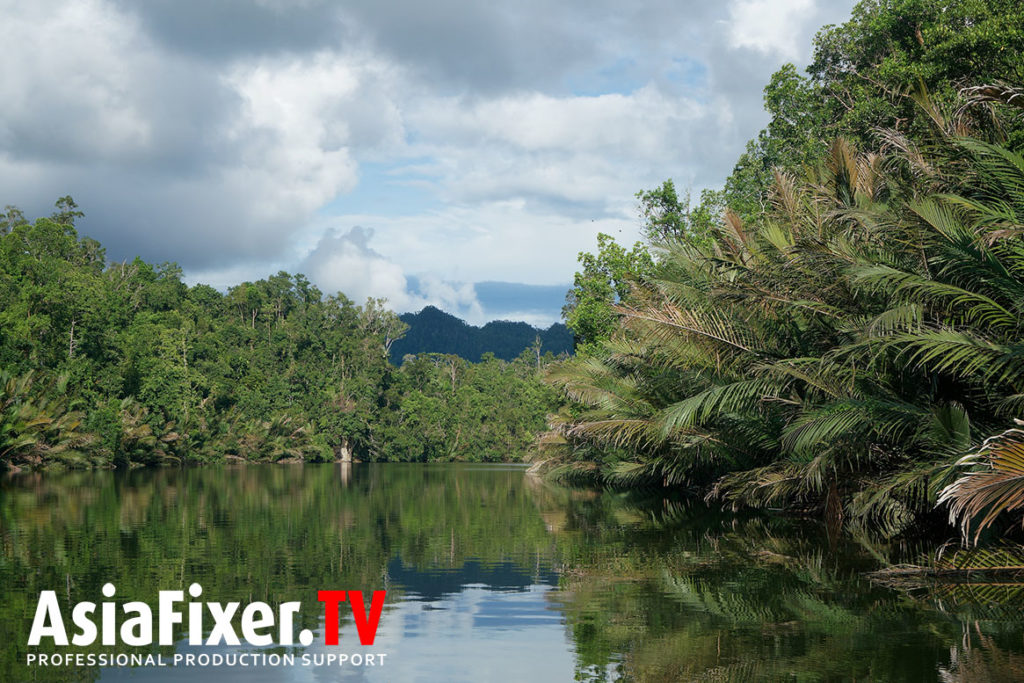 Asia Film Location Fixer, river, papua, filming, survival show,