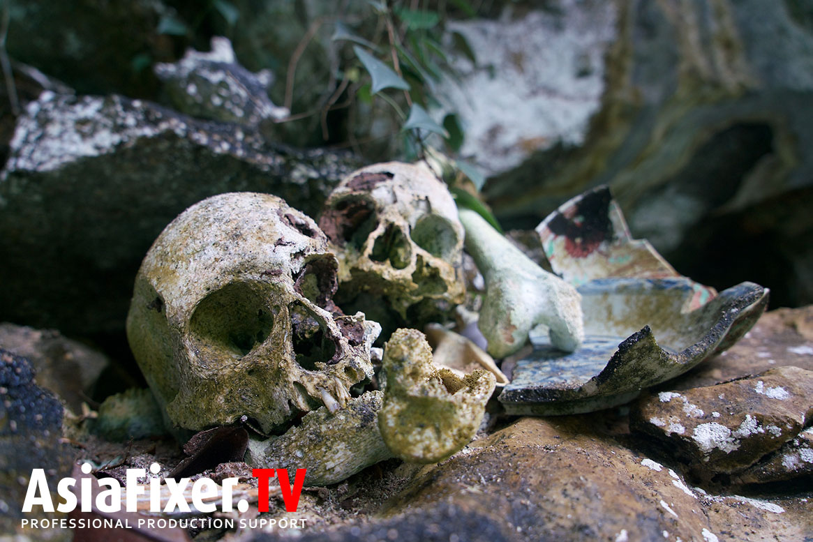 Asia Film Location Fixer, papua, human skulls, tribes